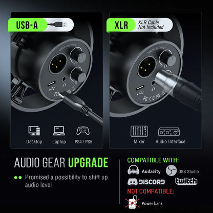 Microfone Dinâmico K688 (USB/XLR)