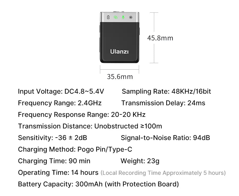 Microfone de Lapela AM18