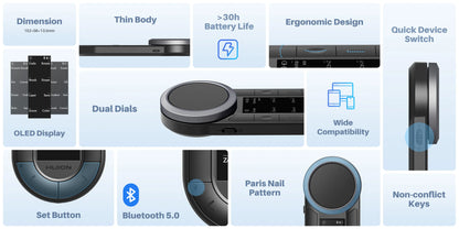 Mini Keydial Keyboard (60 Keys)