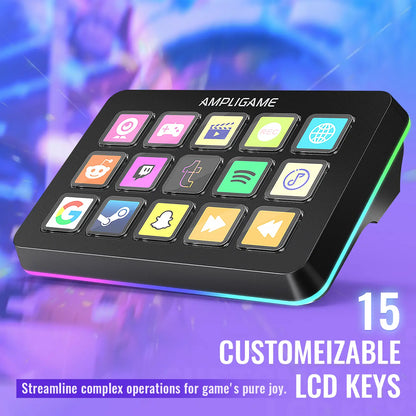 Streamer D6 Mini-Keyboard (15 Macros)