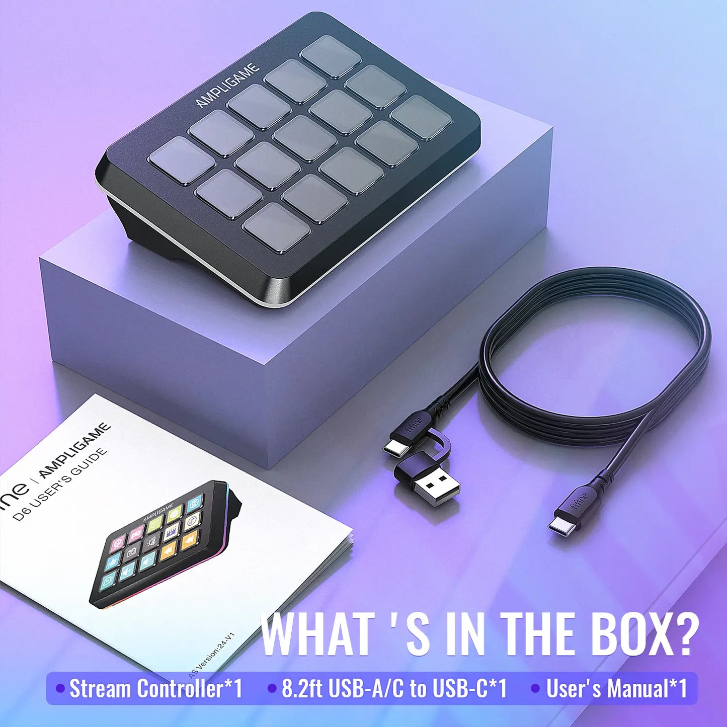 Streamer D6 Mini-Keyboard (15 Macros)