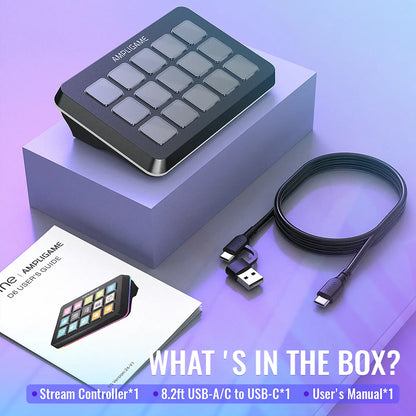 Streamer D6 Mini-Keyboard (15 Macros)
