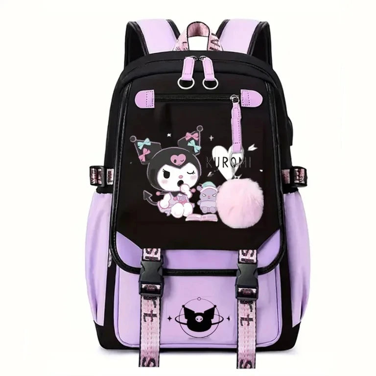 Kuromi Patchwork Backpack