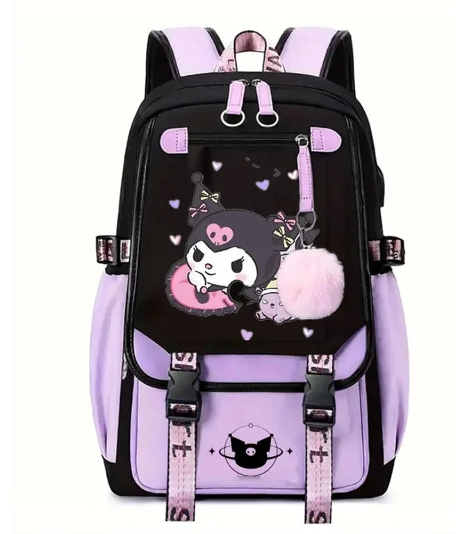 Kuromi Patchwork Backpack