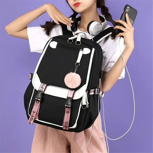 Kuromi Patchwork Backpack