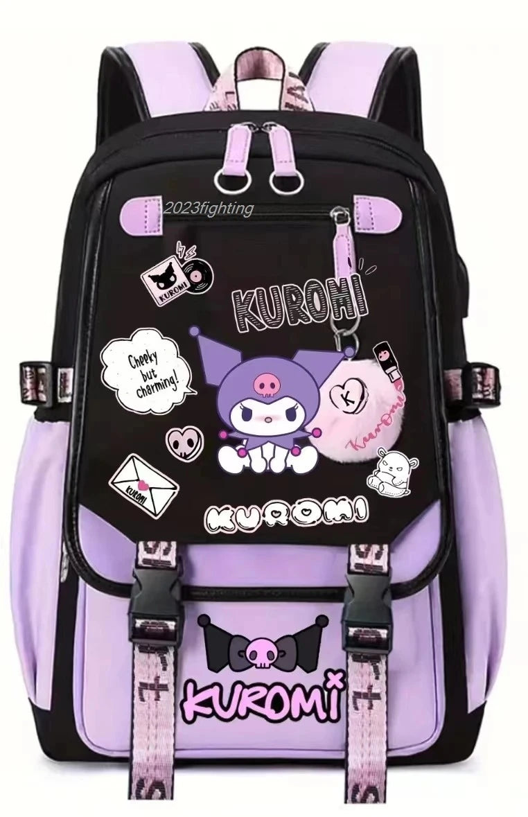 Kuromi Patchwork Backpack