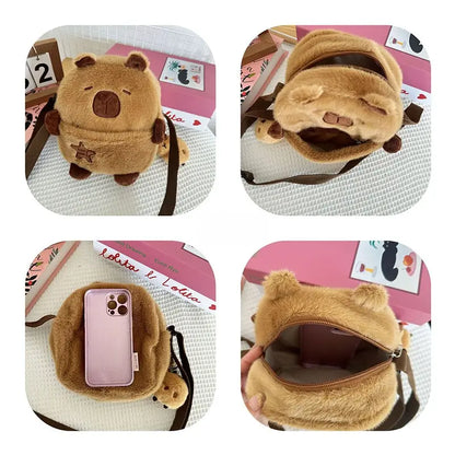Mochilinha Capibag – Pelúcia de Ombro com Chaveiro