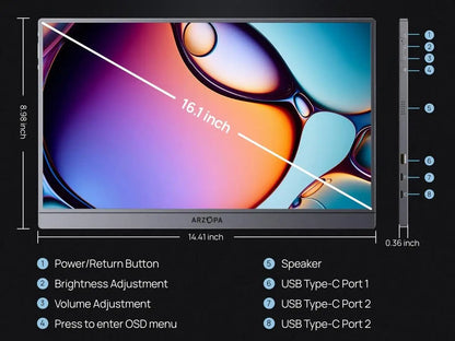 Monitor Portatile Z3FC (QHD 180hz)