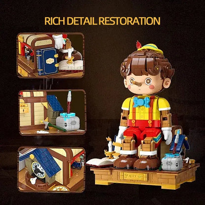Montável Pinocchio (Blocos de Construção)