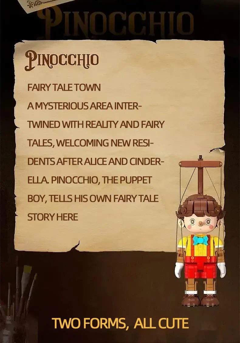 Montável Pinocchio (Blocos de Construção)