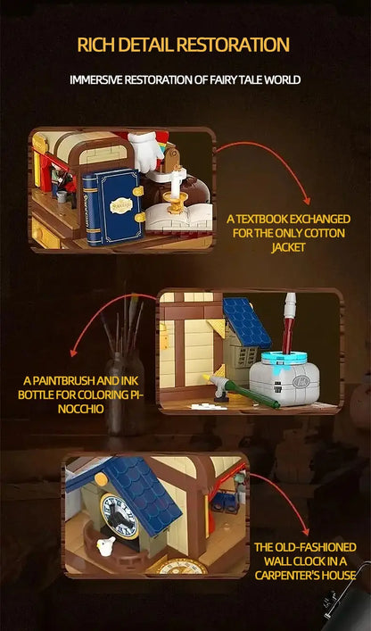 Montável Pinocchio (Blocos de Construção)