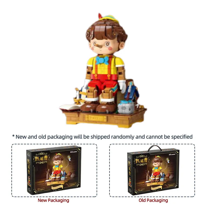 Montável Pinocchio (Blocos de Construção)
