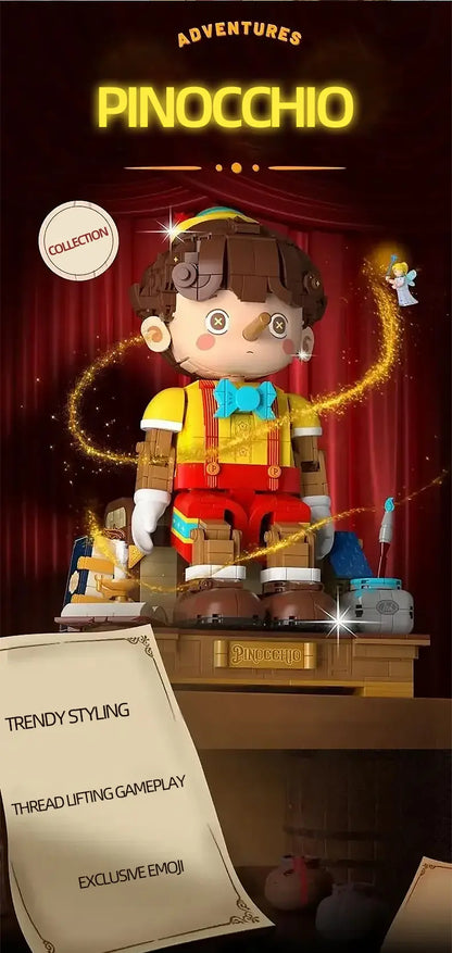 Montável Pinocchio (Blocos de Construção)