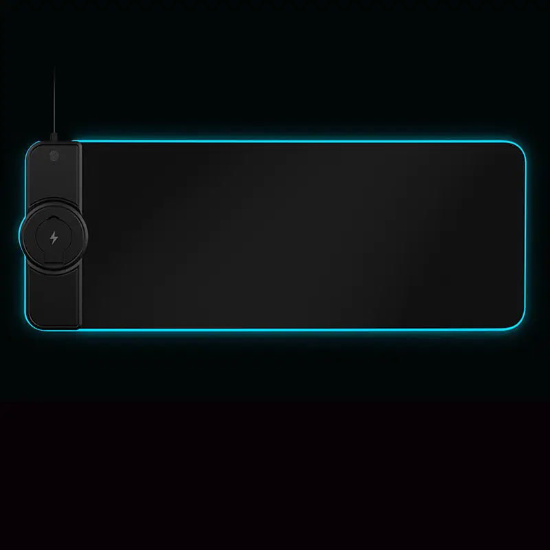Alfombrilla de ratón inalámbrica RGB Qi-15W