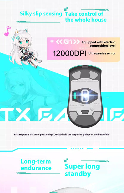Mouse TUF Gaming Mini Wireless - Edição Limitada Hatsune Miku