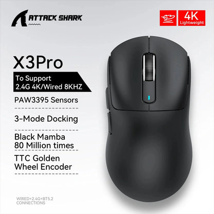 Mouse X3 PRO (2.4G/Bluetooth 5.2)