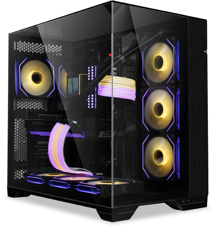 Gabinete Mid-Tower Lian Li O11 Vision (Preto)