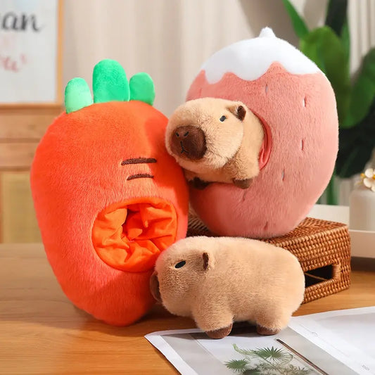 Pelúcia Capivarinha-Fruta (35-45cm)