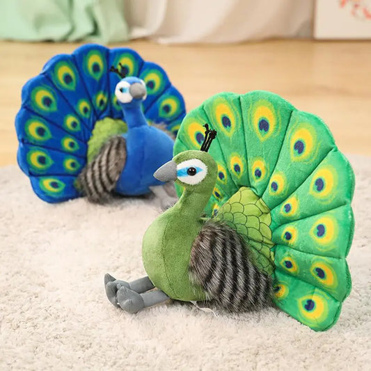 Pelúcia Pavão Verde e Azul