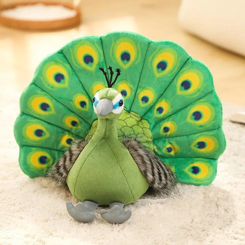 Pelúcia Pavão Verde e Azul