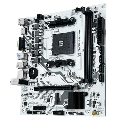 Placa-Mãe B450M-AM4-A (AM4) Branca