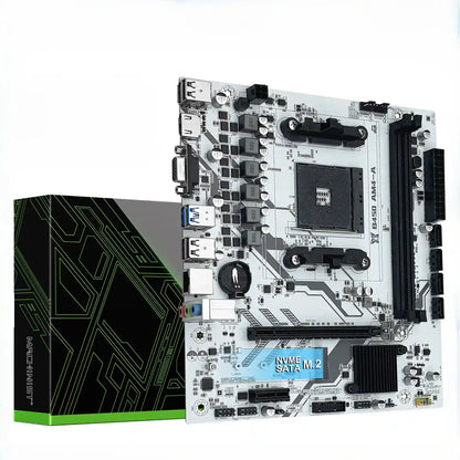 Placa-Mãe B450M-AM4-A (AM4) Branca