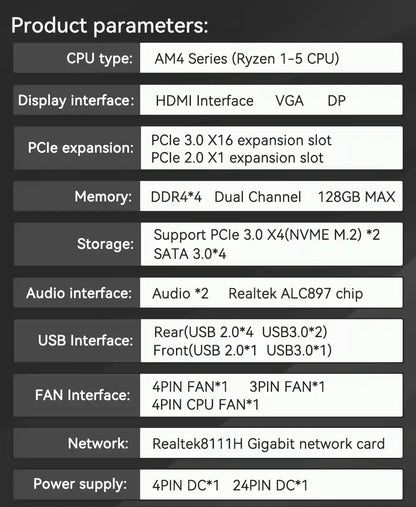 Motherboard B450M-AM4-K (AM4)