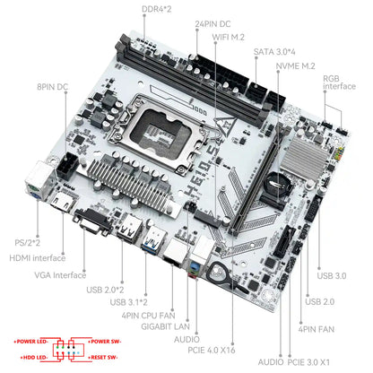 Scheda madre H610 S4 (LGA 1700)