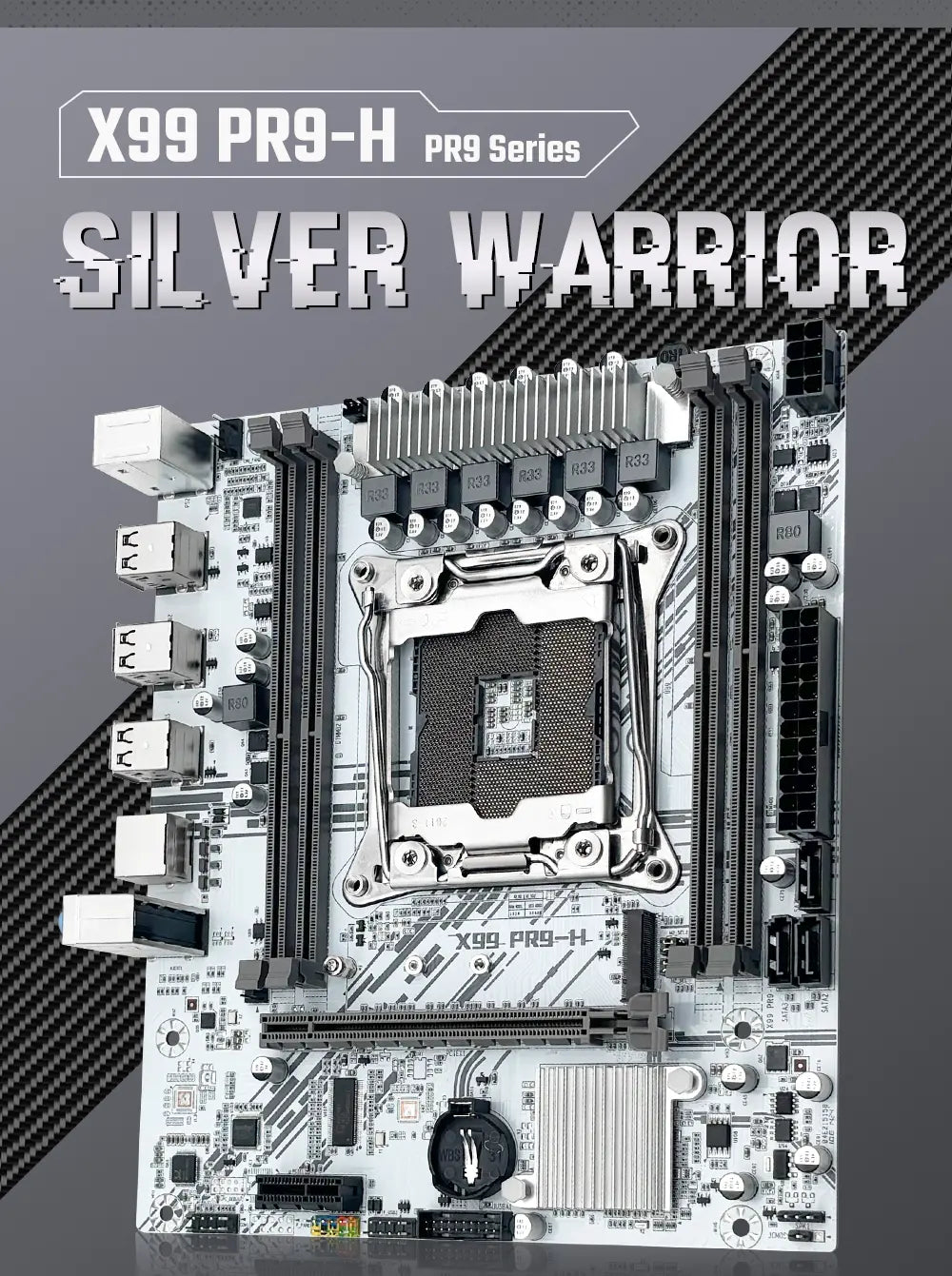 Scheda madre PR9-H X99 (LGA2011-3) Bianca