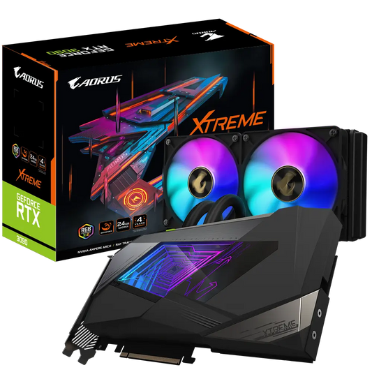 Placa de Vídeo AORUS GeForce RTX 3090 XTREME WATERFORCE 24G