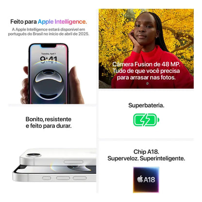 Smartphone iPhone 16E (128GB ROM)