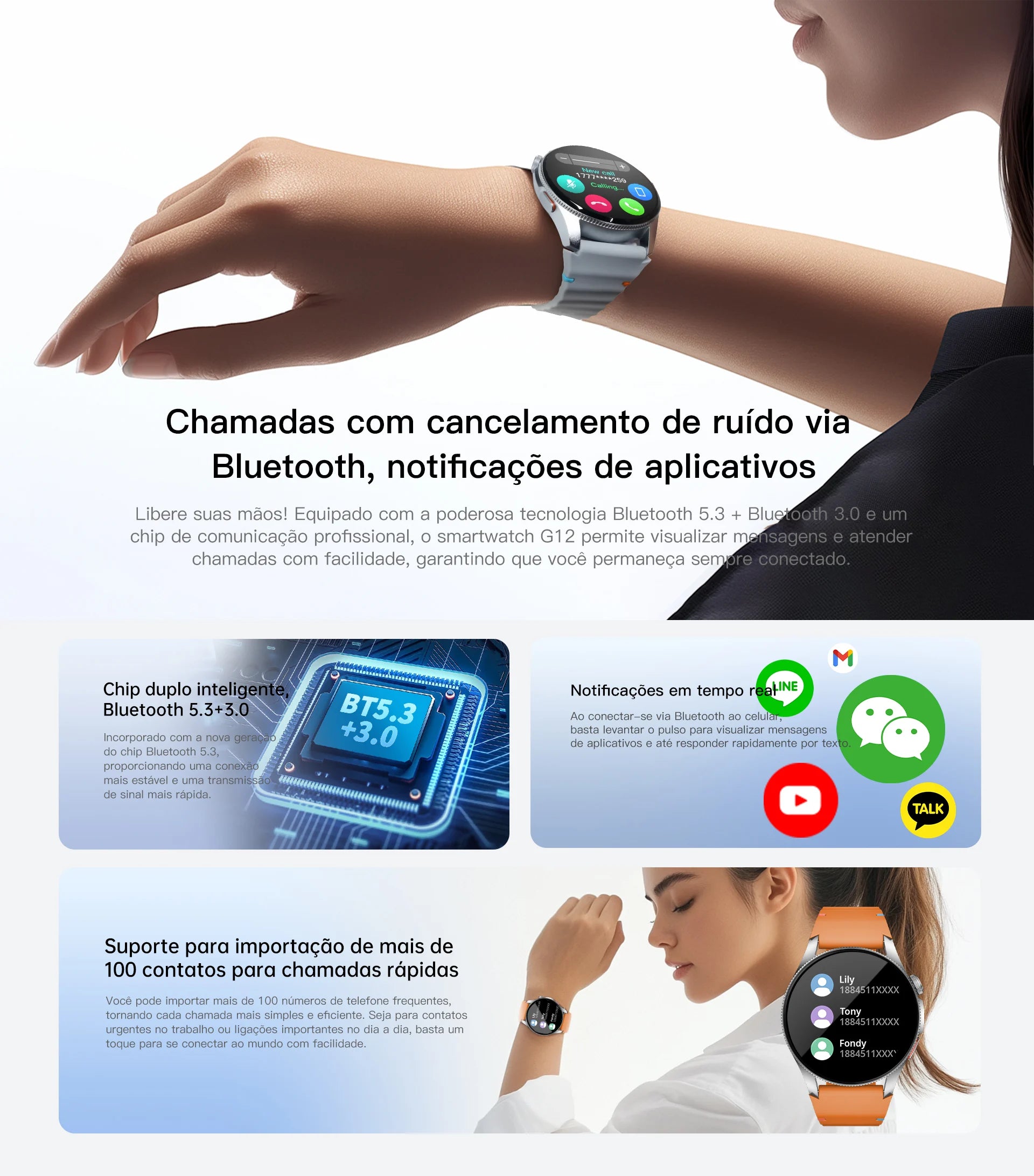 Smartwatch G12 (Amoled)
