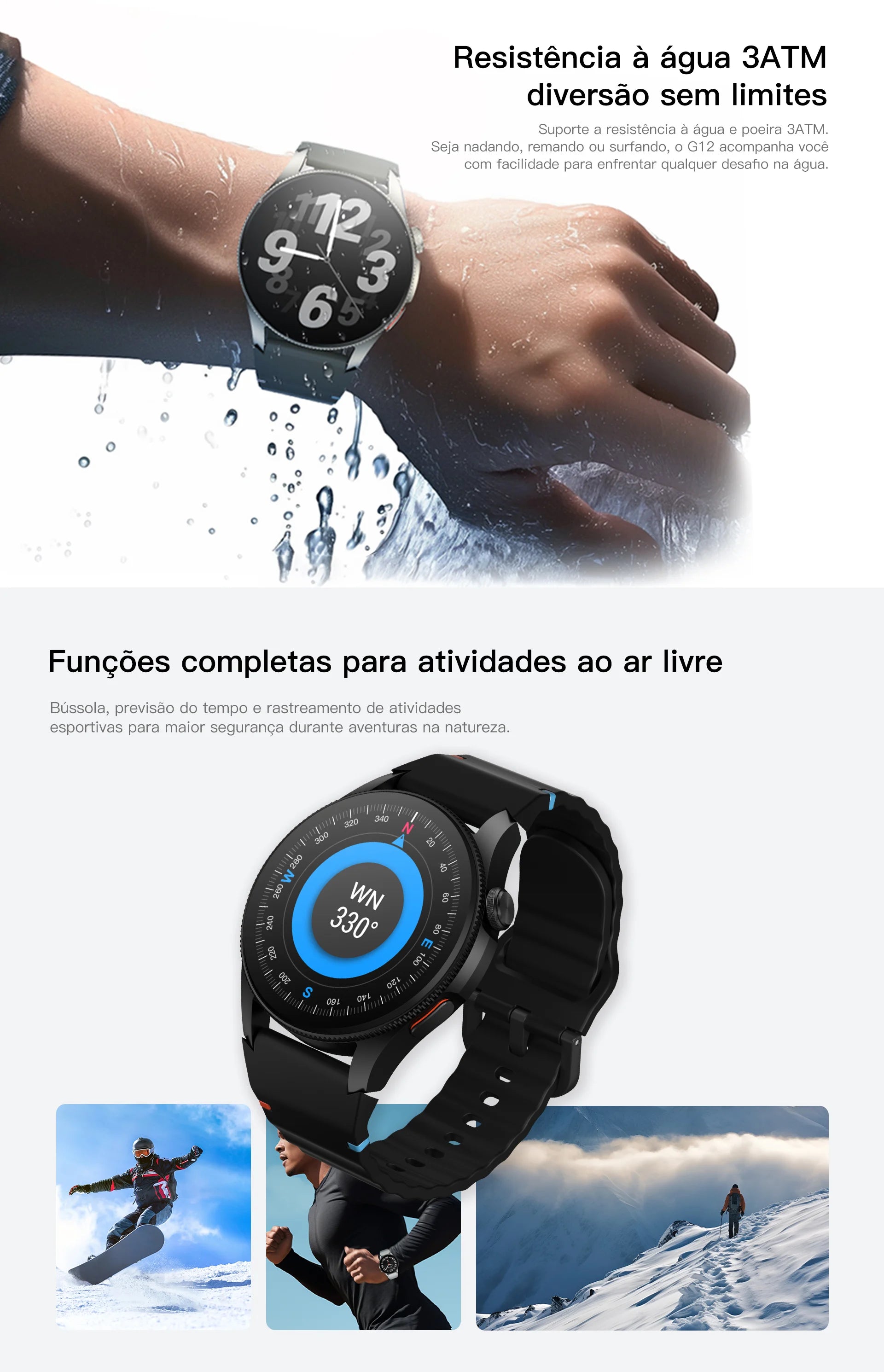 Smartwatch G12 (Amoled)