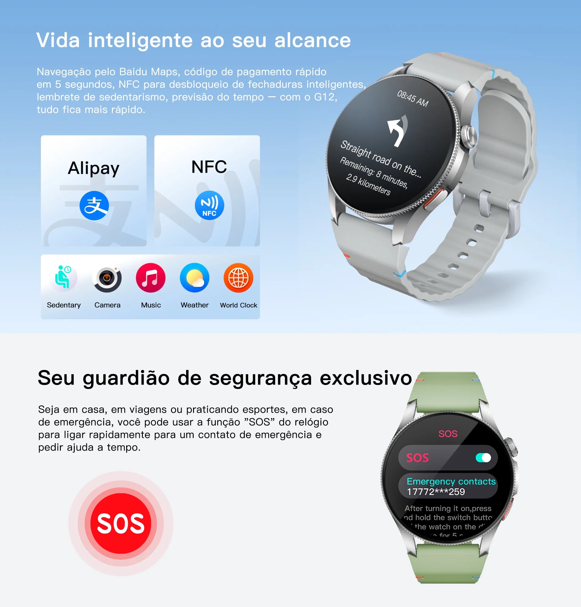 Smartwatch G12 (Amoled)
