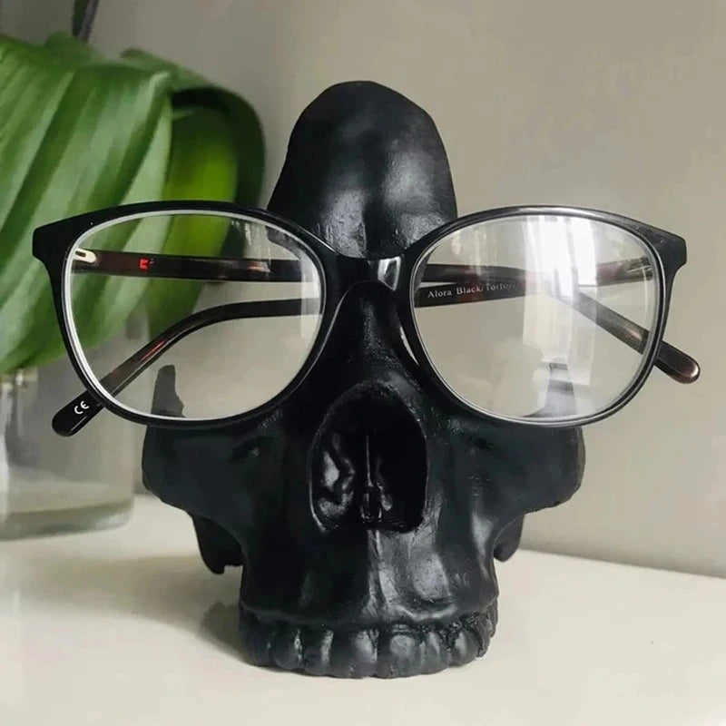 Soporte de calavera para gafas