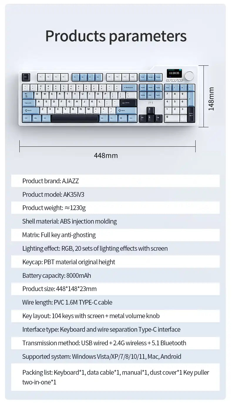 Teclado Mecânico AK35i V3 MAX