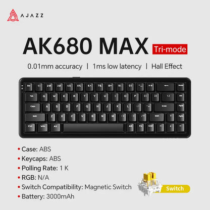 Teclado Mecânico AK680 MAX (Sem fio 2.4Ghz)