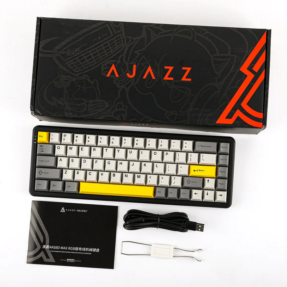 Teclado Mecânico AK680 MAX (Sem fio 2.4Ghz)