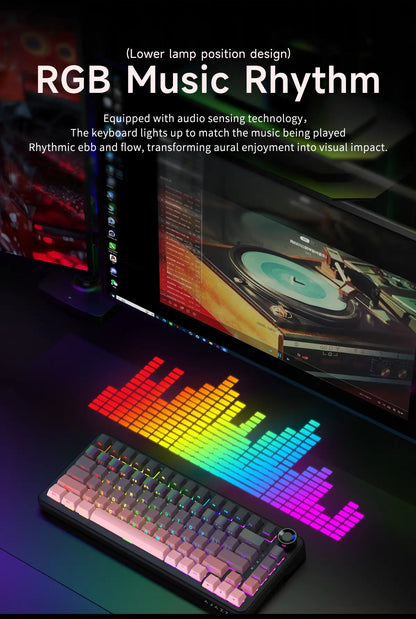 Teclado Mecânico AK820 MAX Plus (Sem fio 2.4Ghz)