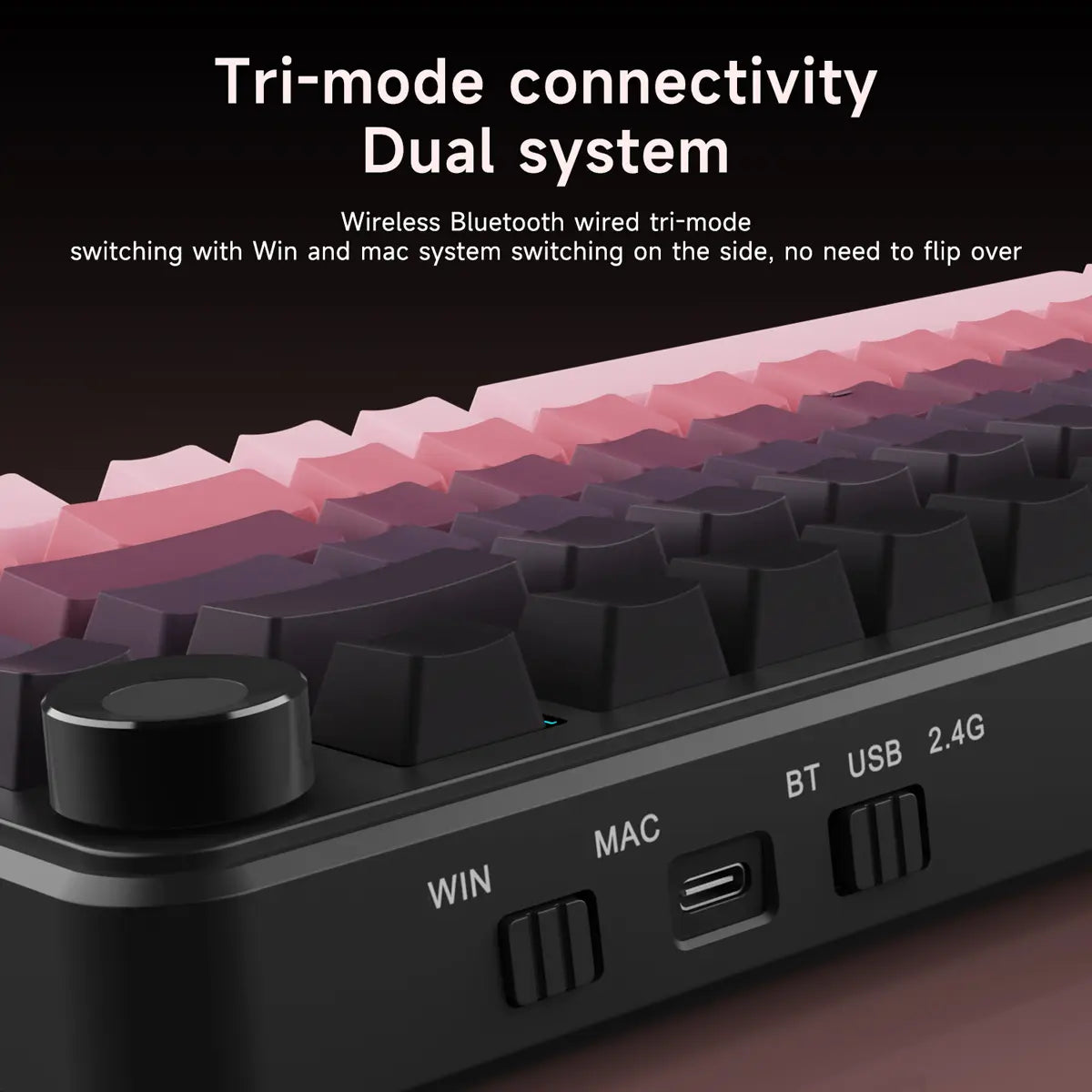 Teclado Mecânico AK820 MAX Plus (Sem fio 2.4Ghz)