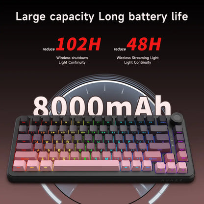 Teclado Mecânico AK820 MAX Plus (Sem fio 2.4Ghz)