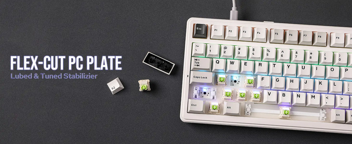 Teclado Mecânico F99 (Sem fio 2.4Ghz)