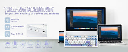 Teclado Mecânico F99 (Sem fio 2.4Ghz)