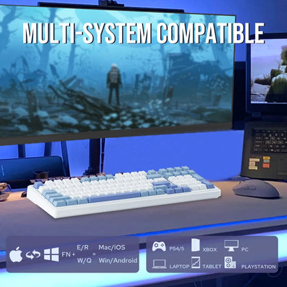 Teclado Mecânico F99 (Sem fio 2.4Ghz)