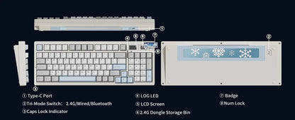 Teclado mecánico IF99 (inalámbrico de 2,4 GHz)