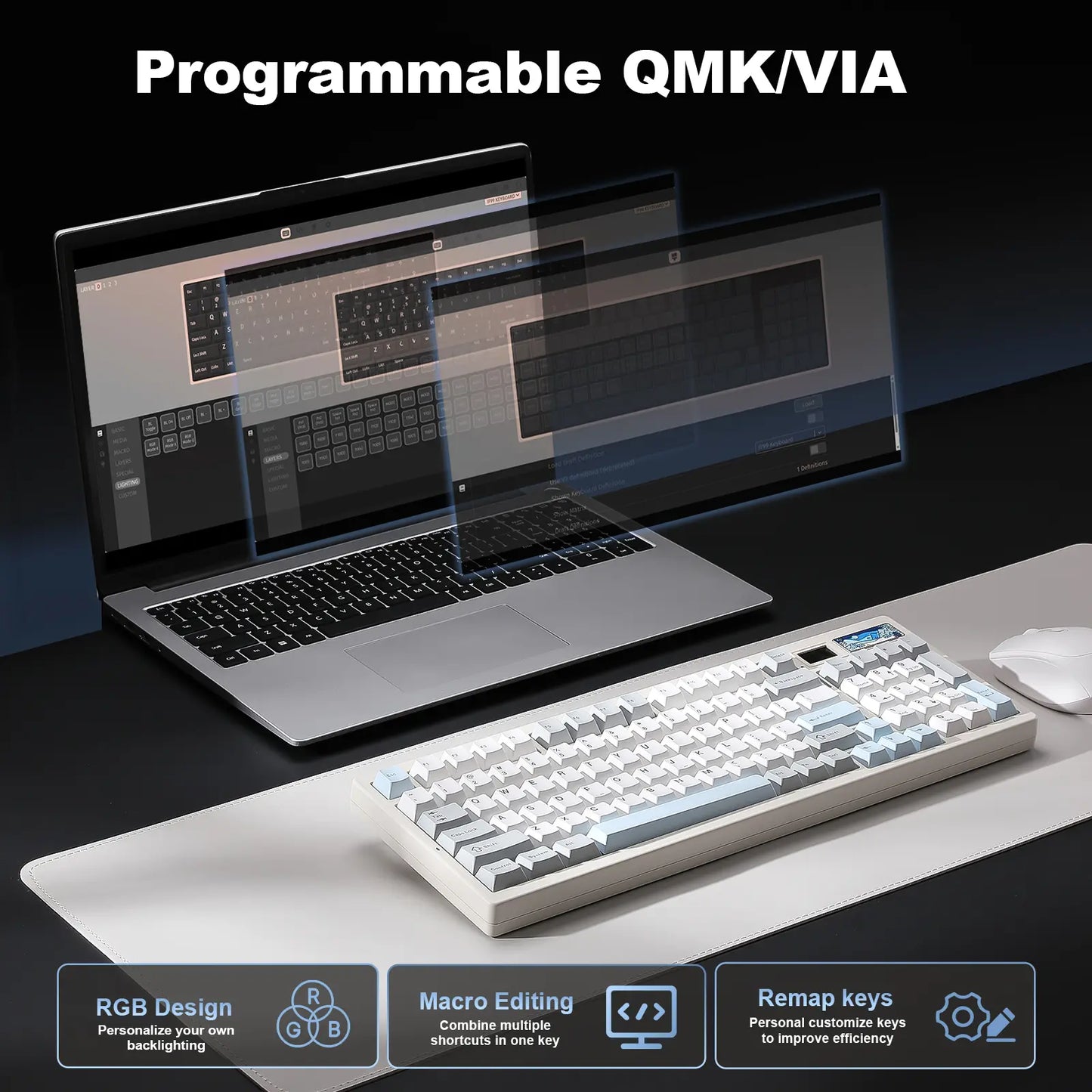 Teclado mecánico IF99 (inalámbrico de 2,4 GHz)