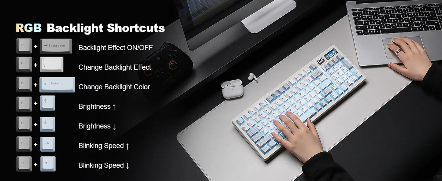 Teclado mecánico IF99 (inalámbrico de 2,4 GHz)