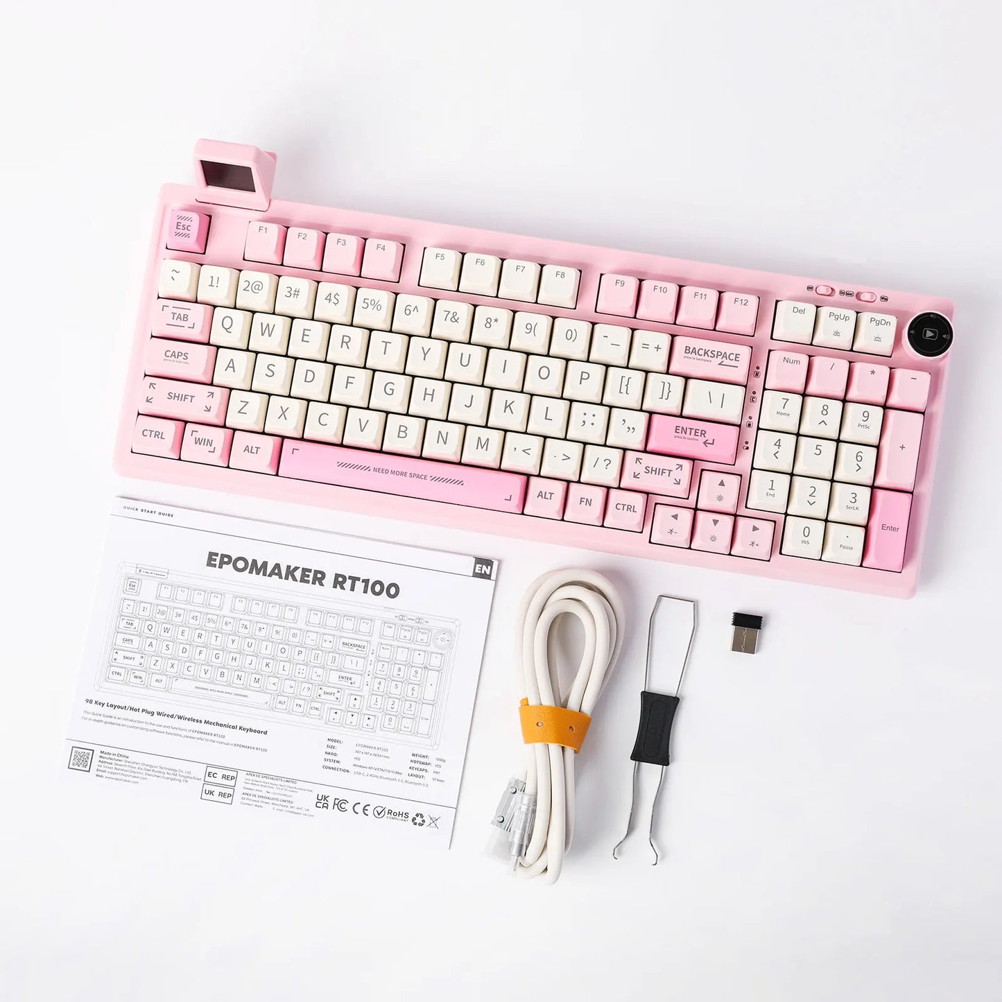 Teclado mecánico RT100 (inalámbrico de 2,4 GHz)
