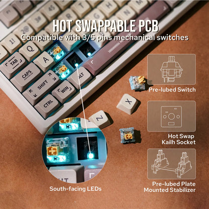 Teclado mecánico RT100 (inalámbrico de 2,4 GHz)