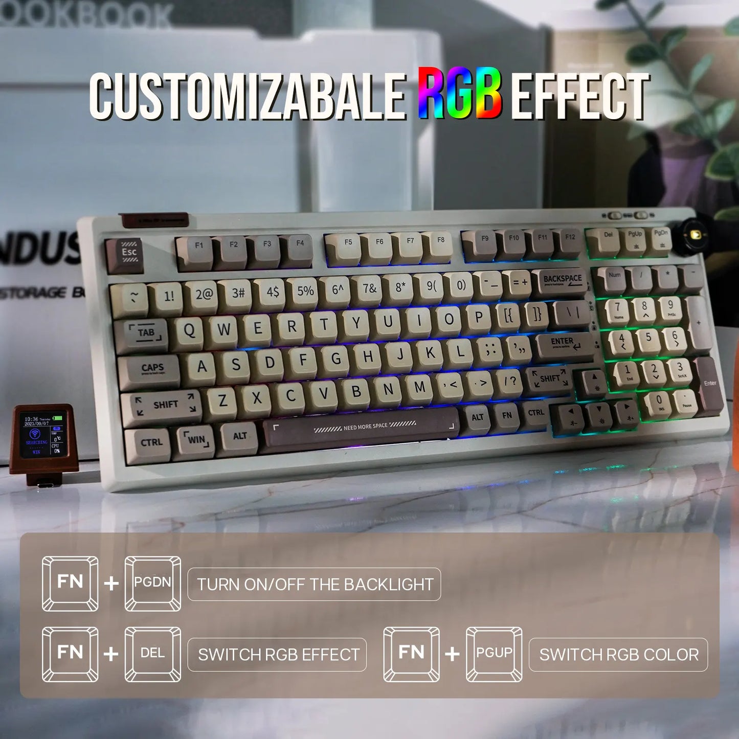 Teclado mecánico RT100 (inalámbrico de 2,4 GHz)